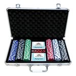 HOW (HOUSE OF WISHES) with Device Game of 300 Chips Poker Set in Aluminium Case Safe Pack