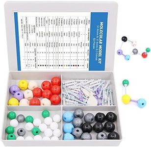 92 Pcs Chemistry Molecular Model Student and Teacher Set Molecular Model Set for Inorganic & Organic Chemistry - 52 Atoms & 37 Bonds & 3 Orbitals