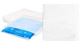 com-four® 25x Disposable Nonwoven Cover for Cold & Warm Multiple Gel Compression | Gel cooling pack Protective cover to protect your skin