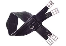 Saddlesworld English Leather Girth for Horses - Available in Black Color - 40" Size