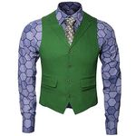 Adult Mens Costume Shirt Vest Tie Outfit Suit Set Fancy Dress up Knight Halloween Cosplay Props (Small, Suit)