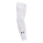 Under Armour unisex adult Team Sleeve Arm Warmers, White (100 White, Large-X-Large US