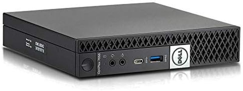 Dell OptiPlex 7050 Micro Computer, Intel Quad Core i5-6500T up to 3.1GHz, 16G DDR4, 256G SSD, Windows 10 Pro 64 Bit-Multi-Language Supports English