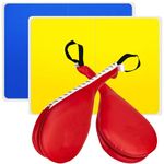 4 Pack Taekwondo Kicking Targets, Including 2 Kick Pads and Rebreakable Boards, Martial Arts, Kickboxing, Striking, Breaking, Punching, Training Set for Kids, Teens, Adults Beginners