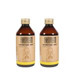 Forest Secrets Ayurtuss Cough Syrup for Kids | Fast Relief from Cough, Sore Throat & Cold, Non Drowsy Ayurvedic Cough Reliever (Pack of 2, 200ml each), Brown