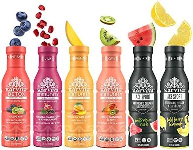 Whole Plant Juice Discovery Pack, Immunity and Energy Booster Fruit Juice, Detox Wellness Drinks with Natural Electrolyte and Antioxidants, Gluten Free, 6 bottles, 12 fl oz - Karuna