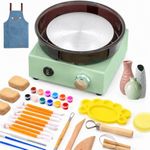 Alldeer Mini Pottery Wheel for Kids, Beginners, Adults, All-in-one Kit