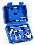 Orion Motor Tech OMT Grease Gun Accessory Kit, 11 Piece Grease Gun Coupler Set for Hard to Reach Grease Fittings, Heavy Duty Lubrication Grease Zerk Fitting Adapters with Grease Gun Hose Holder