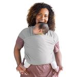 Boba Wrap Baby Carrier, Serenity Light Grey - Original Stretchy Infant Sling, Perfect for Newborn Babies and Children up to 35 lbs