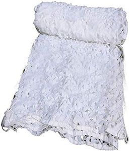 Camouflage Net Lightweight Camo Tarp Cover Sun Shade Cloth for Hunting Blind Decoration Party Fence Shooting Camping Photography Outdoor White Customize