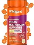 Vegan Multivitamin Gummies by Wellgard - Chewable Multivitamins Adults, 60 Vitamin Gummies, Orange Flavour (Adult Gummies)