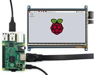 Waveshare 7 Inch Capacitive Touch Screen LCD(C) 1024 X 600 Resolution HDMI Interface Display Panel Supports Raspberry Pi 4B/3B+/Zero etc./PC Windows 11/10/8.1/7/Various Systems