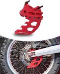 JFG Racing Motorcycle Rear Brake Disc Guard Aluminum Rear Disc Protector for CRF300L 2021-2024, CRF250L 2012-2021, CRF250RALLY 2017-2021 Dirt Bike Red