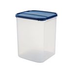 SignoraWare Modular Square BPA Free Plastic Multipurpose Container | Food Grade | Airtight | Leakproof | Stackable Kitchen & Pantry Storage | Sugar, Rice, Atta, Dry foods keeper ( 6.5 Ltr | ModBlue )