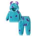 Xeadoffubio Toddler Baby Unisex Animal Costume Infant Baby Unisex Halloween Costume Jumpsuit Cartoon Animal Jumpsuit Warm Winter Rompers Snowsuit for Baby Girls and Boys (Dark Blue, 3-4T)