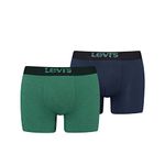 LEVIS Men's BOXER, Green, S (pack of 2)