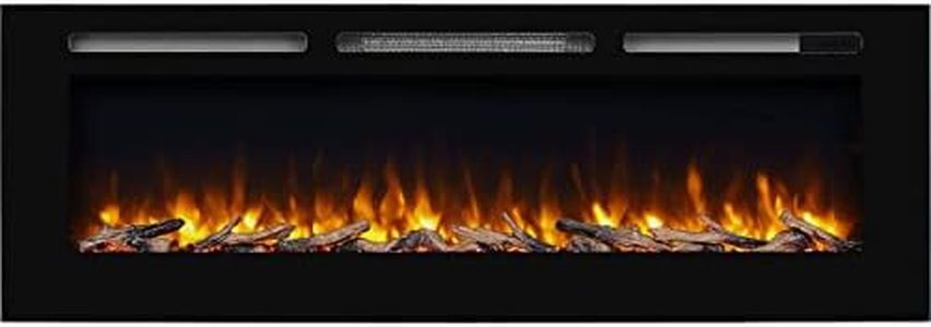 Endeavour Fires Hawnby Recessed Electric Fire with 7 day Programmable Remote Control, 1&2kW, Log & Crystal Set(60")