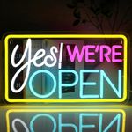 Orionhub Open Sign for Business, We are Open Neon Sign, 16.5"x 9.45" Led Sign Dimmable Neon Lights for Party Coffee Bar Salon Pub Stores Hotel Window Wall Decor Restaurants Retail Shop