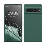 kwmobile Case Compatible with Google Pixel 7 Pro Case - TPU Silicone Phone Cover with Soft Finish - Forest Green