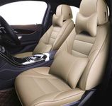 3D FRONTLINE PU Leather Car Seat Cover Beige Compatible with Ford Aspire