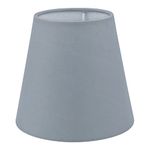 Sinta Lampshades Fabric Lampshade Small Light Shade for E14/E27 Chandelier Upright Wall Lamp Small Table Lampshade Candle Light Lampshade,Ø5.5"/14cm Grey