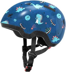 Kids Bike Helmet, Adjustable Helmets from Infant/Toddler/Baby to Children Girls and Boys, Age 3-5/5-8 Years Old (Dinosaur,S)