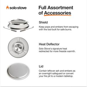 Solo Stove Bonfire 2.0 Smokeless Fire Pit with Stand – Stainless Steel, Portable, Water Color, 49.5 x 44.5 cm