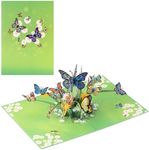 Diese-Klappkarten Butterfly Tree Pop Up Mothers Day Card - 3D Pop Up Flower Bouquet Card - Pop up Butterfly Card for Mum - Handmade Paper Pop Up 3D Greeting Card for Mothers Day