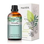 PHATOIL Citronella Essential Oil 30ML, Premium Grade, Pure Essential Oils for Diffusers for Home, Perfect for Aromatherapy, Diffuser, Humidifier, Candle Making