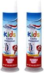 Aquafresh Kids Pump Cavity Protection Bubble Mint Fluoride Toothpaste for Cavity Protection, 4.6 ounce (pack of 2)