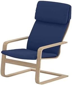 The Pello Chair Cotton Covers is Custom Made for IKEA Pello Chair Cover (Or Pello Armchair Slipcover). Multi Color Options (Darker Blue)