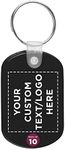 DISCOUNT PROMOS Tag Soft Plastic Keychains - Small Key Tag Chain For Staying Organized - Rubber Key Ring Keychain