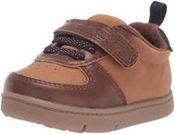 Carter's Unisex-Child Kyle Fashion Sneaker First Walker Shoe, Brown, 5 Toddler