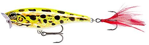 Rapala SP05LFL Skitter Pop Fishing Lure, Live Frog, 2", 3/16 oz