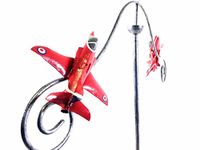 SK Style Wind Spinner Windmill Garden Stake - RAF Red Arrows