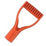 Shovel Handle Replacement, Snow Shovel Handle Antislip Plastic for Yard (Orange)