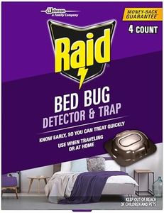 Raid Bed Bug Detector and Trap, for Indoor Use, 4 Count