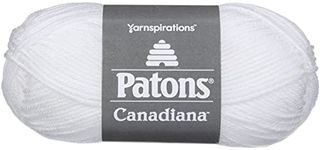 Spinrite Canadiana Yarn, Solids, White