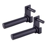 AmStaff Olympic Weight Plate Holder for Power & Squat Racks – Available 2x2 – 2.5x2.5 – 3x3 Inch Tube Sizes with 1" Hole – Weight Plates Horn Storage Attachment for Power Squat Rack – (Pair) – (3" x 3")