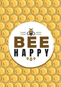 Bee Happy: Beehive Log book | Journal with Checklist | Keep track & Record Information on Inspections of your Hives | Large Print 104 Pages | Gift for Beekeeper.