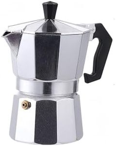 Tongke Moka Coffee Pot Maker, Aluminium Espresso Maker for Camping, Stovetop & Gas Hob - Compact Italian Style Coffee Maker, Easy Clean & Gift Ready (3-cup)