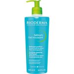 Bioderma Sébium Foaming Gel Gentle Face Cleanser Pump, Makeup Removing Cleanser, Skin Purifying Face Wash for Combination to Oily Skin, 16.7 Fl Oz