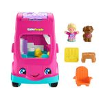 Fisher-Price Little People Toddler Toy Barbie Little Dreamcamper RV Playset with Music Lights & 2 Figures for Ages 18+ Months, Multilanguage Version, HYR86