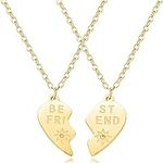 Best Friends Heart Necklace Set Sta