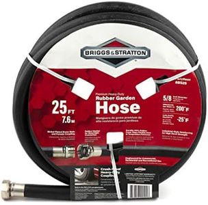 Briggs and Stratton 8BS25 25-Feet Premium Heavy-Duty Rubber Garden Hose