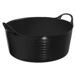 Perry Equestrian No.7119 Flexi-Fill Shallow Tubs/Trugs 15 Litre Capacity, Black