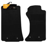 FSW - Tailored Mats - Fits MAZDA Mx5 2006-2014 with fixings in driver and passenger - Black Carpet - Anti Slip Mat - Non Slip Car Floor Mat, Fitted With Clips & Granulated Backing - 2 Pc Floor Mat