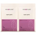 INNOPURE Odourless Garlic 5000mg (240 Capsules) Vegan Society Certified - Immune Support - No Artificial Fillers or Binders - Made in The UK (2 Pack)