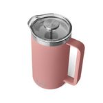 YETI Rambler 34 oz. French Press Coffee Maker, Sandstone Pink