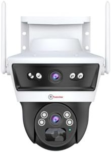 Trueview Smart 4G Linkage 2Mp+2Mp Pan-Tilt Zoom CCTV Camera, Outdoor Indoor Security Camera, Water Proof, 2 Way Talk, Cloud Storage, Motion Detect, Supports SD Card Up to 256 GB, Night Vision